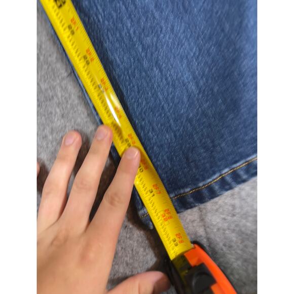 Women's Blue Flared Jeans - Picture 7 of 7